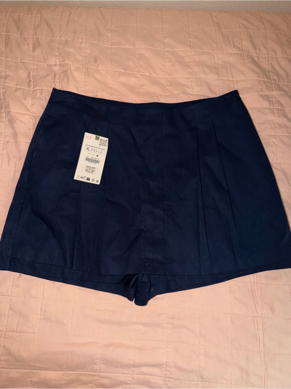 Zara Navy Skort